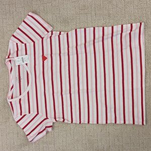 J. Crew Collector Tee - Striped Heart Sz S